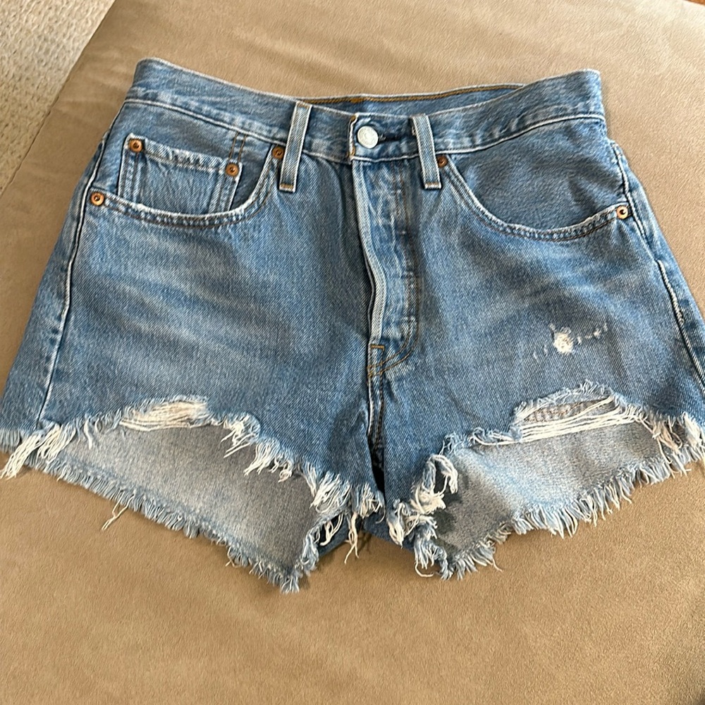 Levi 501 shorts,button front
